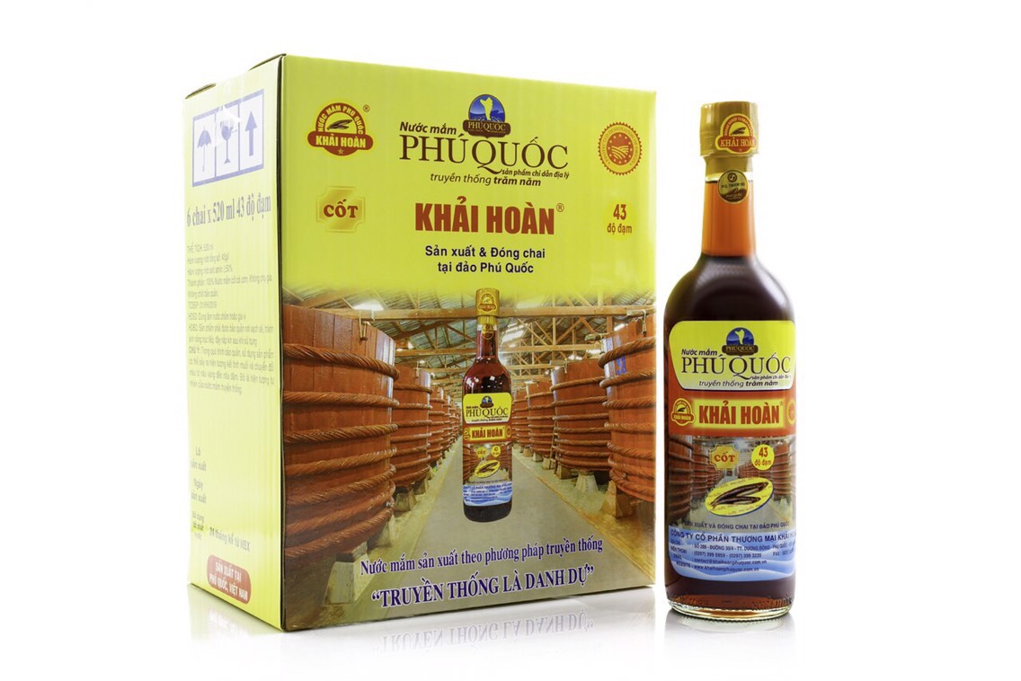 Nước mắm khải hoàn phú quốc 43 độ đạm 520ml