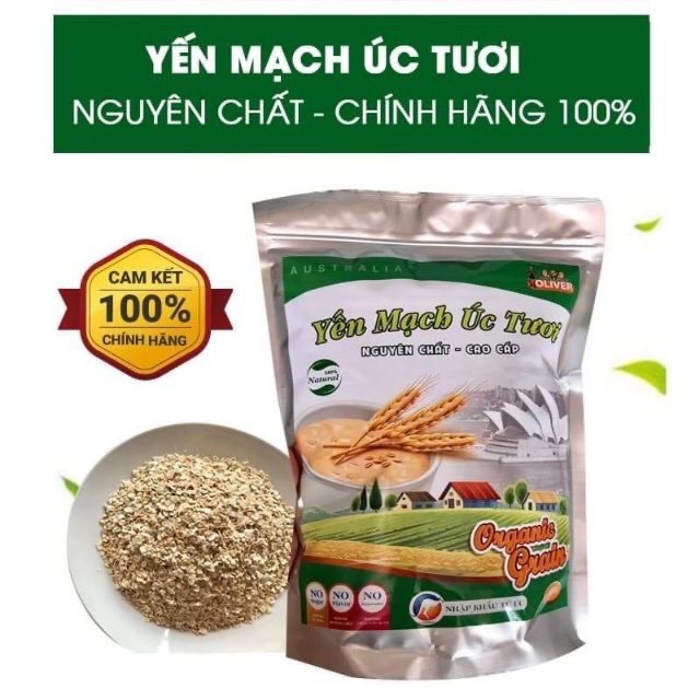 1kg yến mạch úc tươi giảm cân- hàng chuẩn - 1kg ym tươi túi zip