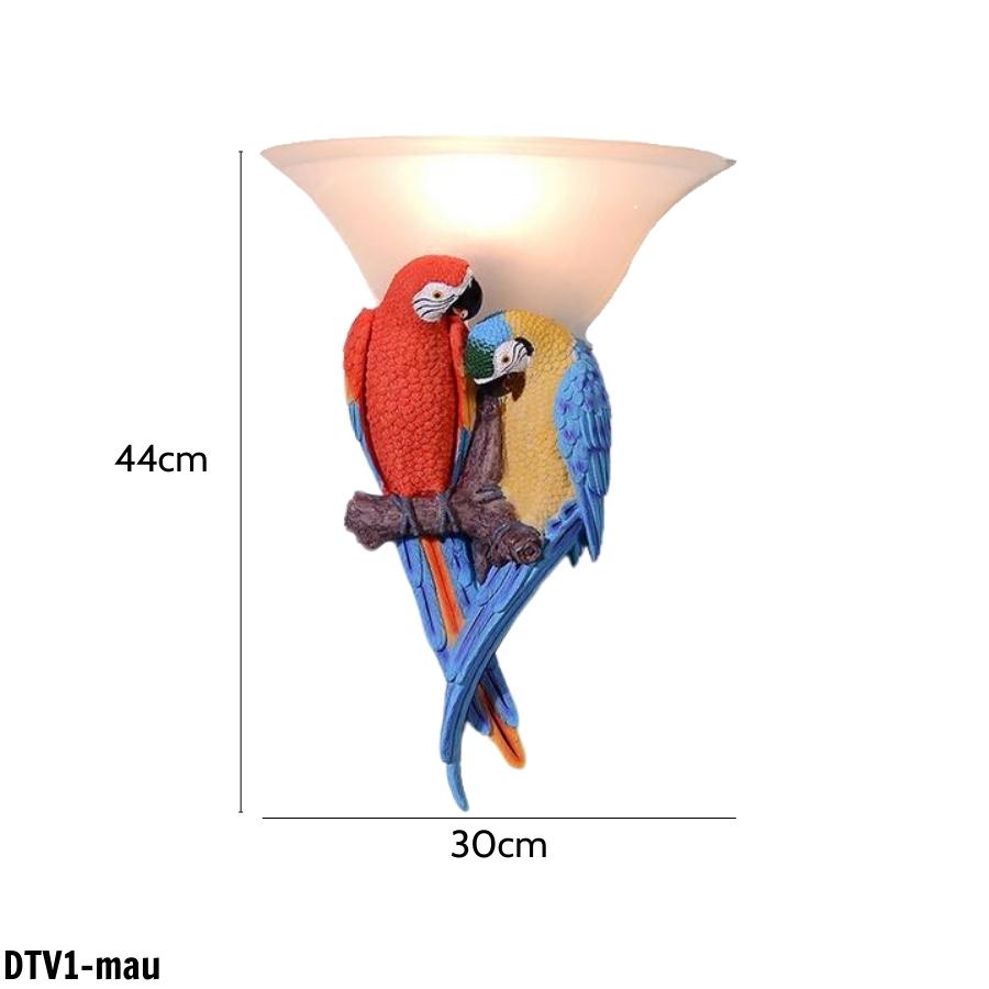 ĐÈN TƯỜNG TÂN CỔ ĐIỂN HÌNH ĐÔI VẸT CHẤT LIỆU COMPOSITE SƠN BỀN MÀU - DTV1