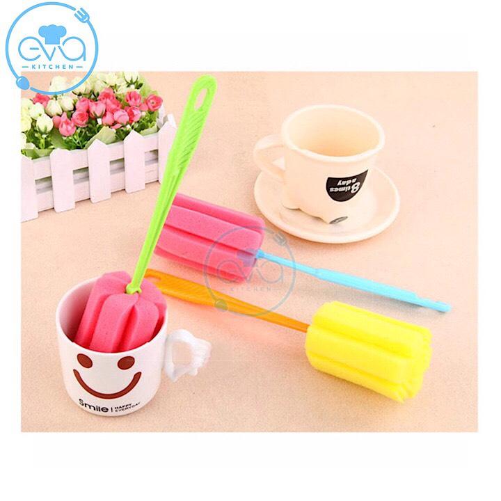 Combo 3 dụng cụ rửa ly tách và bình nước bọt biển
