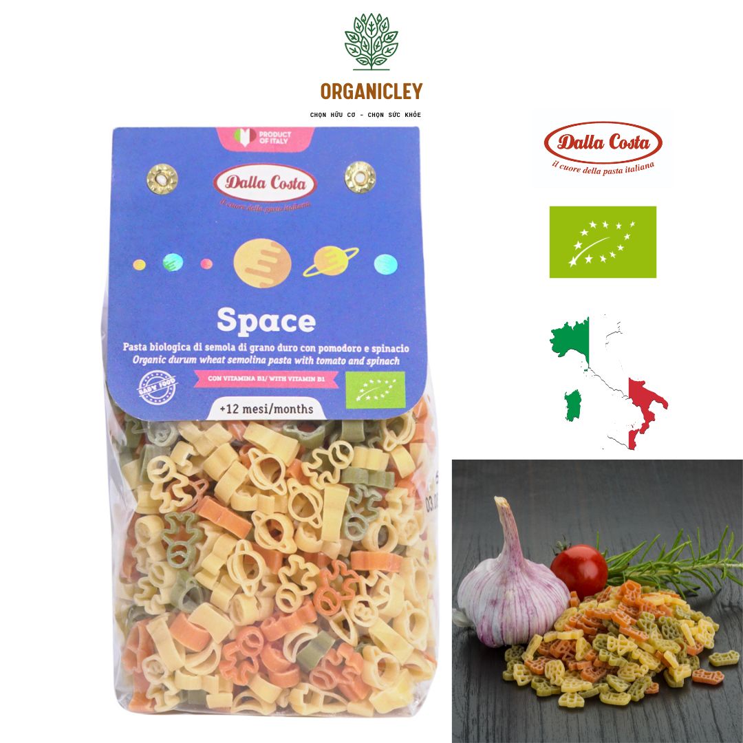 Organic Baby Pasta Space Dalla Costa 200g - Organicley