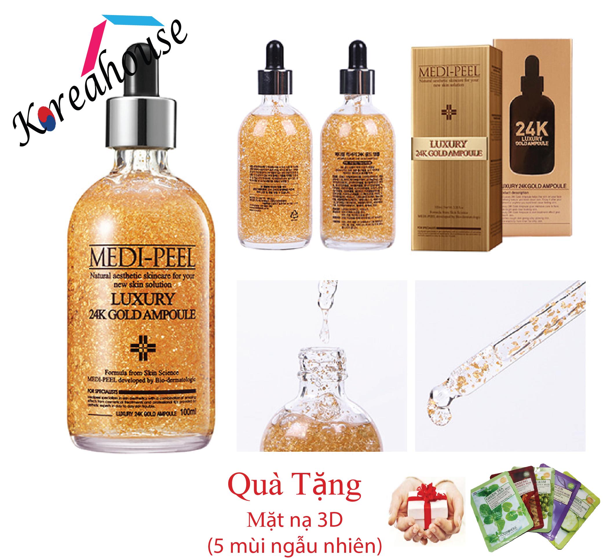 [HCM]Serum tinh chất vàng 24k gold trắng da xóa nhăn giảm nám cao cấp chính hãng Hàn Quốc Medi-peel Chai 100ml