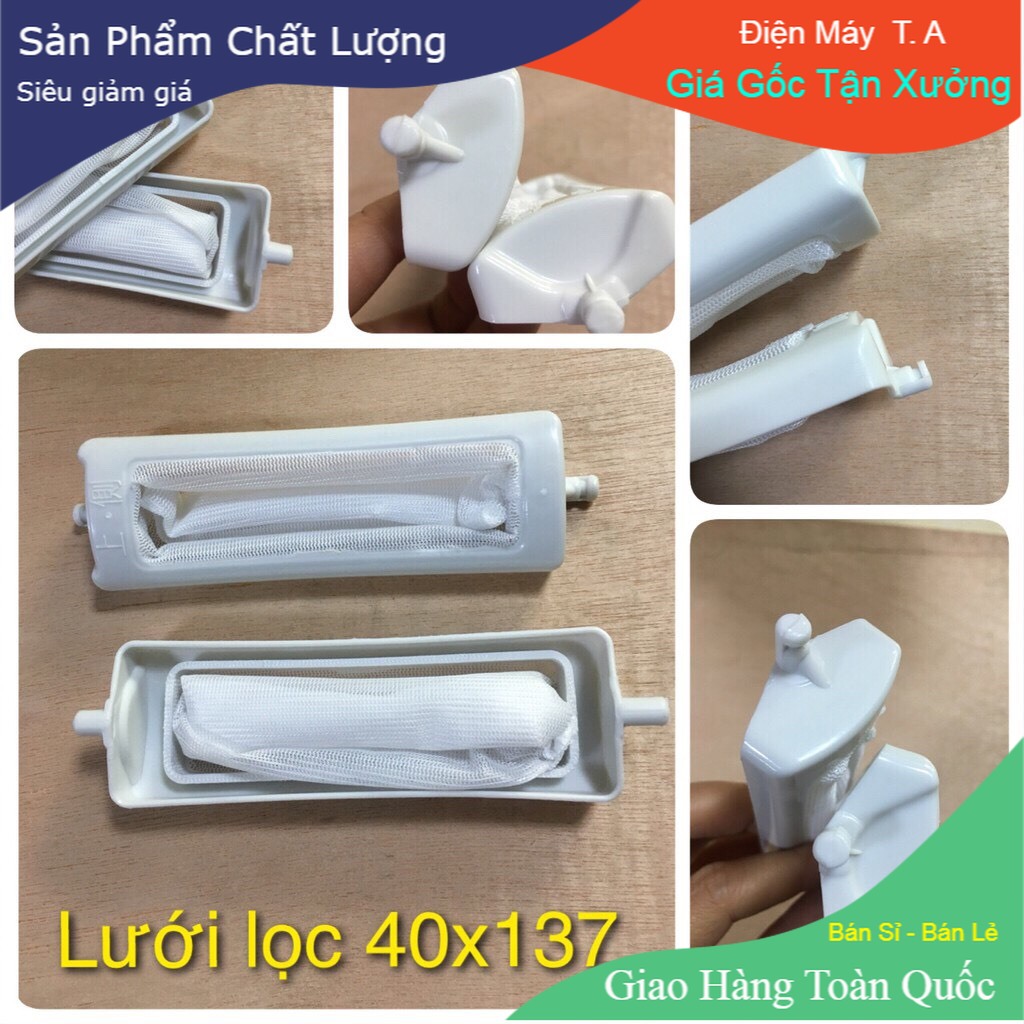 Lưới Lọc Máy Giặt Toshiba 137mm*40mm (Túi Lọc Rác Máy Giặt Toshiba )