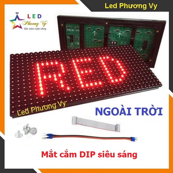 Module Led P10 màu đỏ ngoài trời (Out door) mắt led DIP siêu sáng - Hàng chất lượng