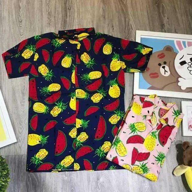 [Phương Linh Luxury 1688] [SIÊU PHẨM CỰC NGẦU] Bộ Quần Áo Pizama Nam Nữ Chất Liệu Kate Thái Cực Hot AZ34