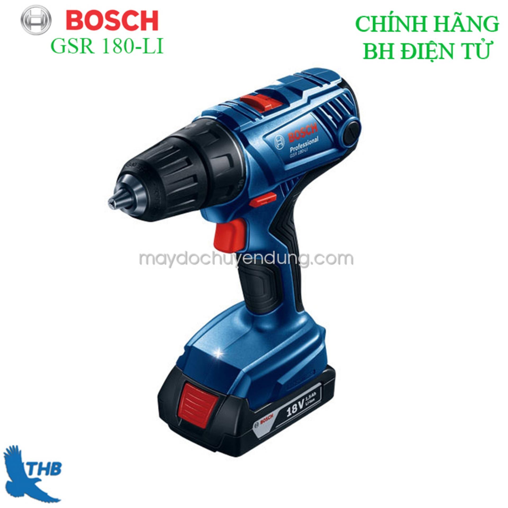 Máy khoan bắt vít dùng pin bosch gsr 180-li