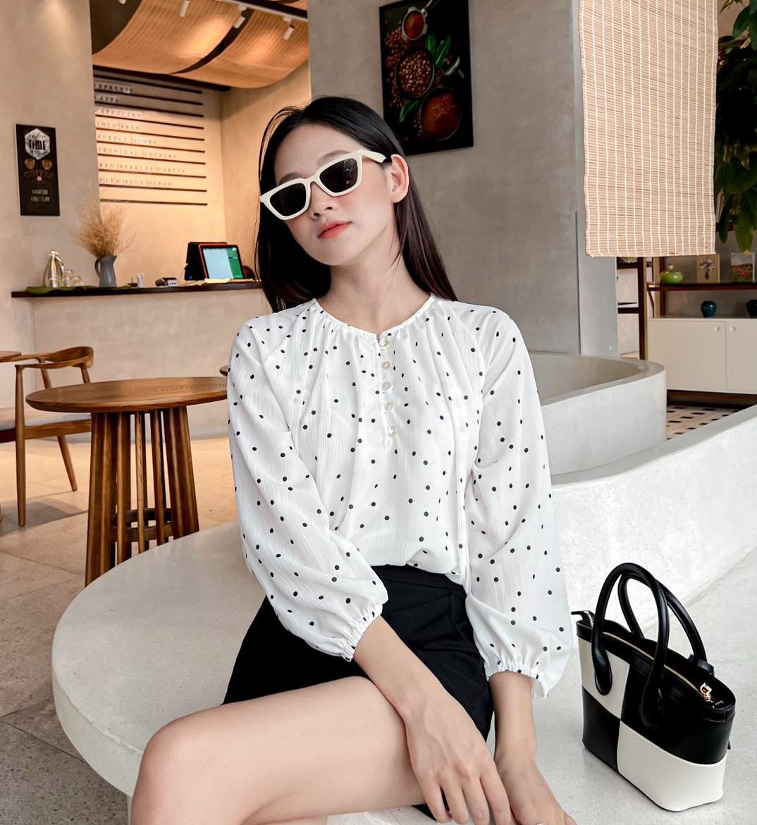 Áo maya- áo tay lỡ cổ tròn