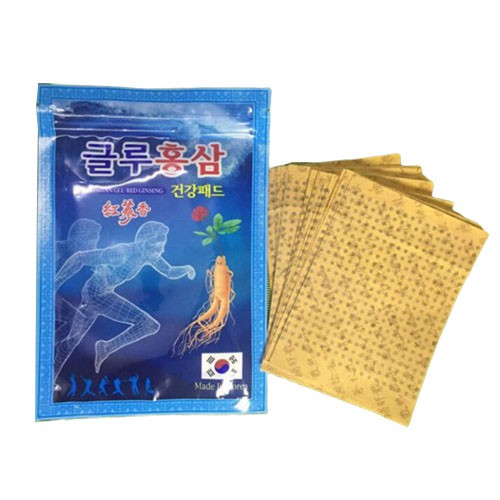 Cao dán sâm glu xanh hàn quốc túi 20 miếng dán- hàng