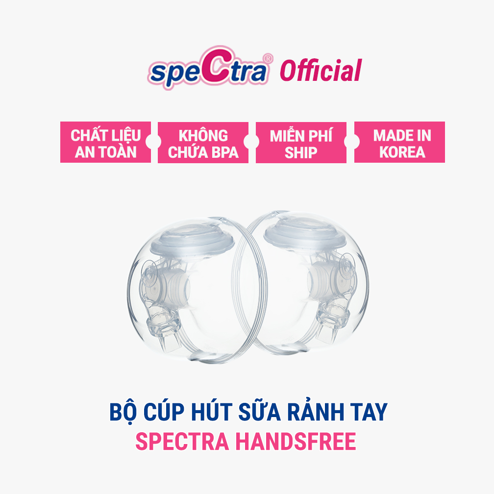 Bộ Cup Hút Sữa Rảnh Tay Spectra Handsfree Chính Hãng (Size 24/28mm)