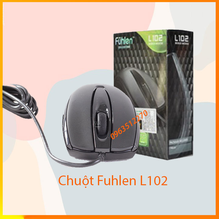 Chuột có dây fuhlen L102 bảo hành 12 tháng lỗi 1 đổi 1