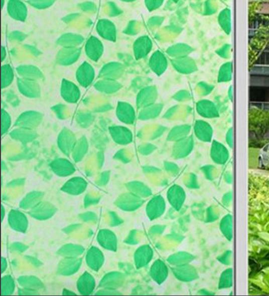 COMBO 5M Decal giấy dán kính nhành lá xanh khổ rộng 45cm