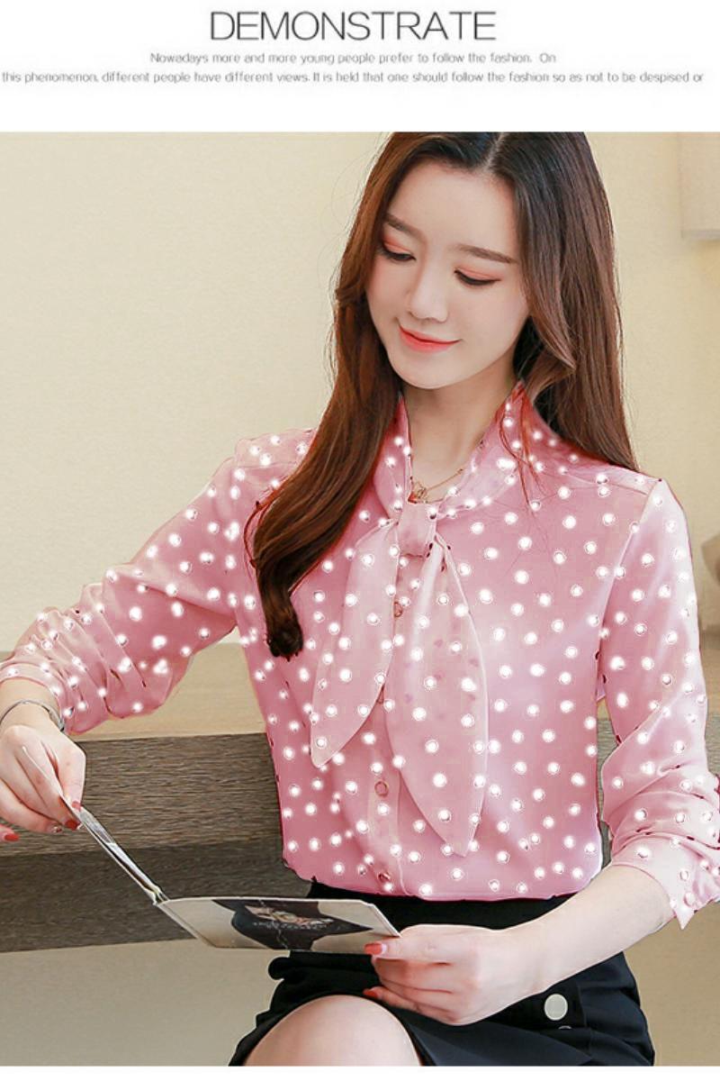 Áo châm bi thắt nơ nana