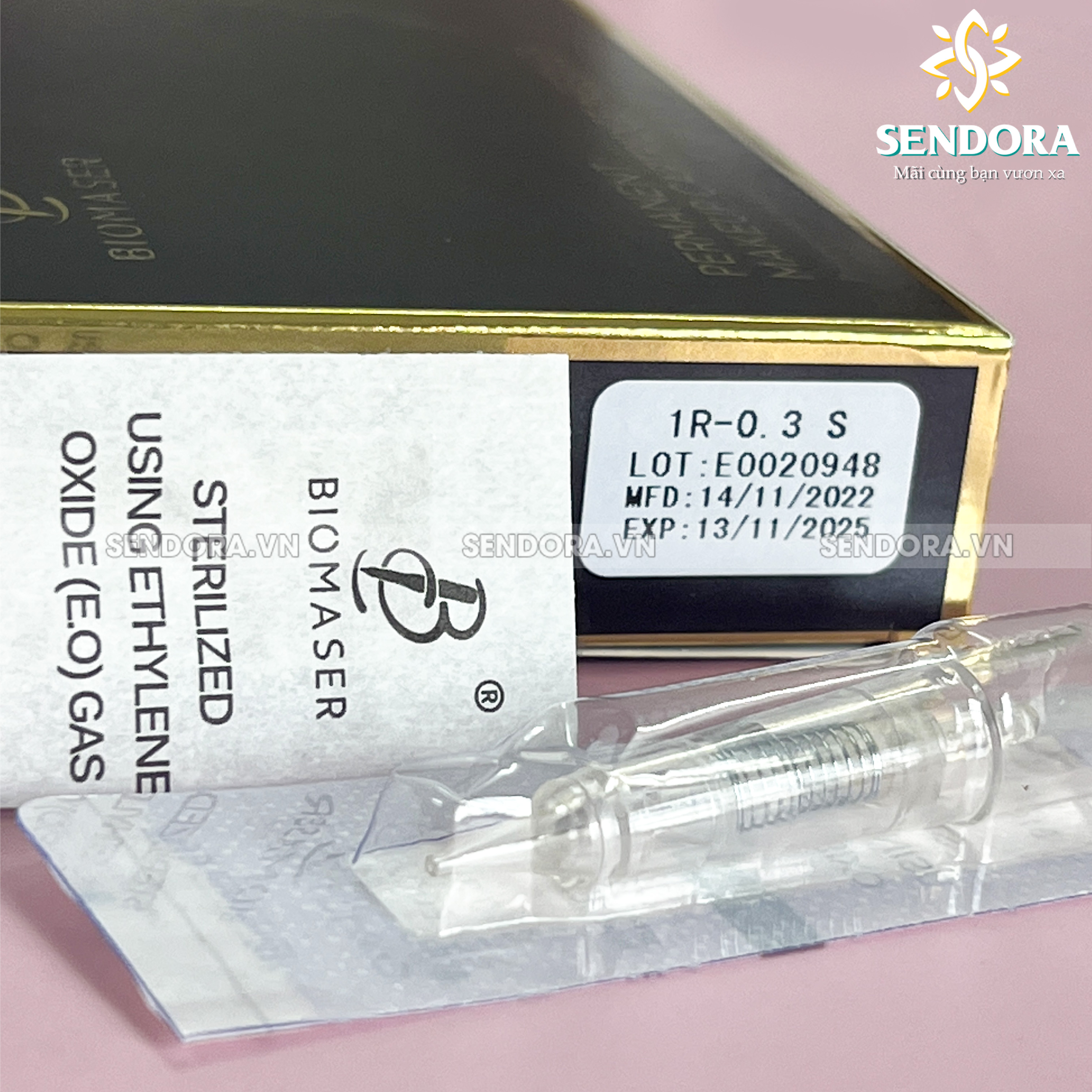 Kim phun xăm Biomaser, kim ngòi máy phun xăm đủ loại kích thước, kim phun xăm nano Sendora