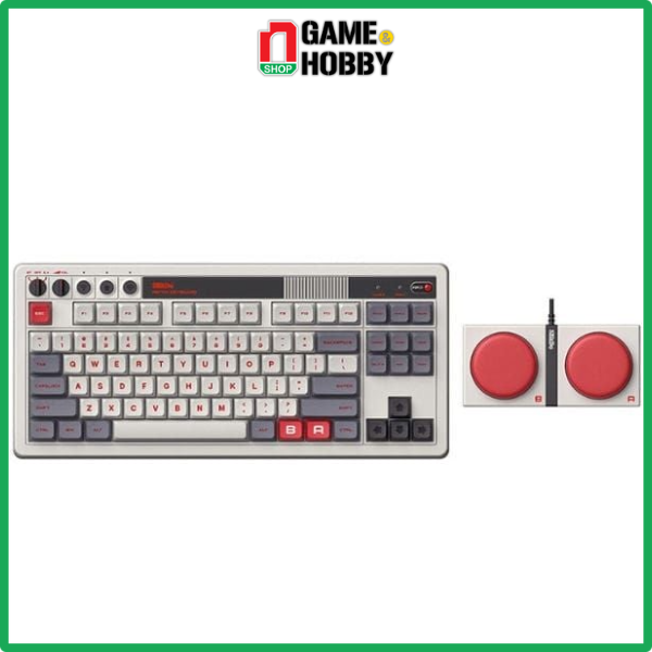 Bàn phím cơ 8bitdo retro mechanical keyboard - n edition - multi-modes / hotswap / kailh box white v2