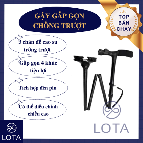 [Video] GẬY GẤP GỌN CHỐNG TRƯỢT TRUSTY CANE CHO NGƯỜI GIÀ TÍCH HỢP ĐÈN PIN gậy xếp dành cho người lớn tuổi gập chống đa năng tiện lợi di động gậy xếp dễ dàng mang theo mọi nơi nạn nạng chống hỗ trợ đi lại hàng tốt