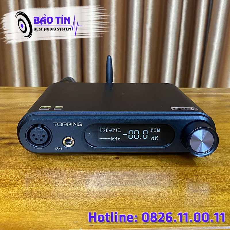 Giải mã DAC TOPPING DX5 trang bị 2 chip ES9068AS chất lượng cao - 32bit/768khz/DSD 512