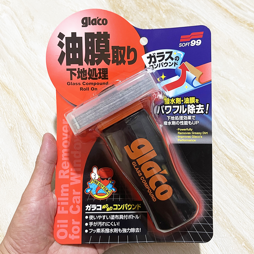 Tẩy ố kính nano kính xe soft99 glaco compound roll on 100ml