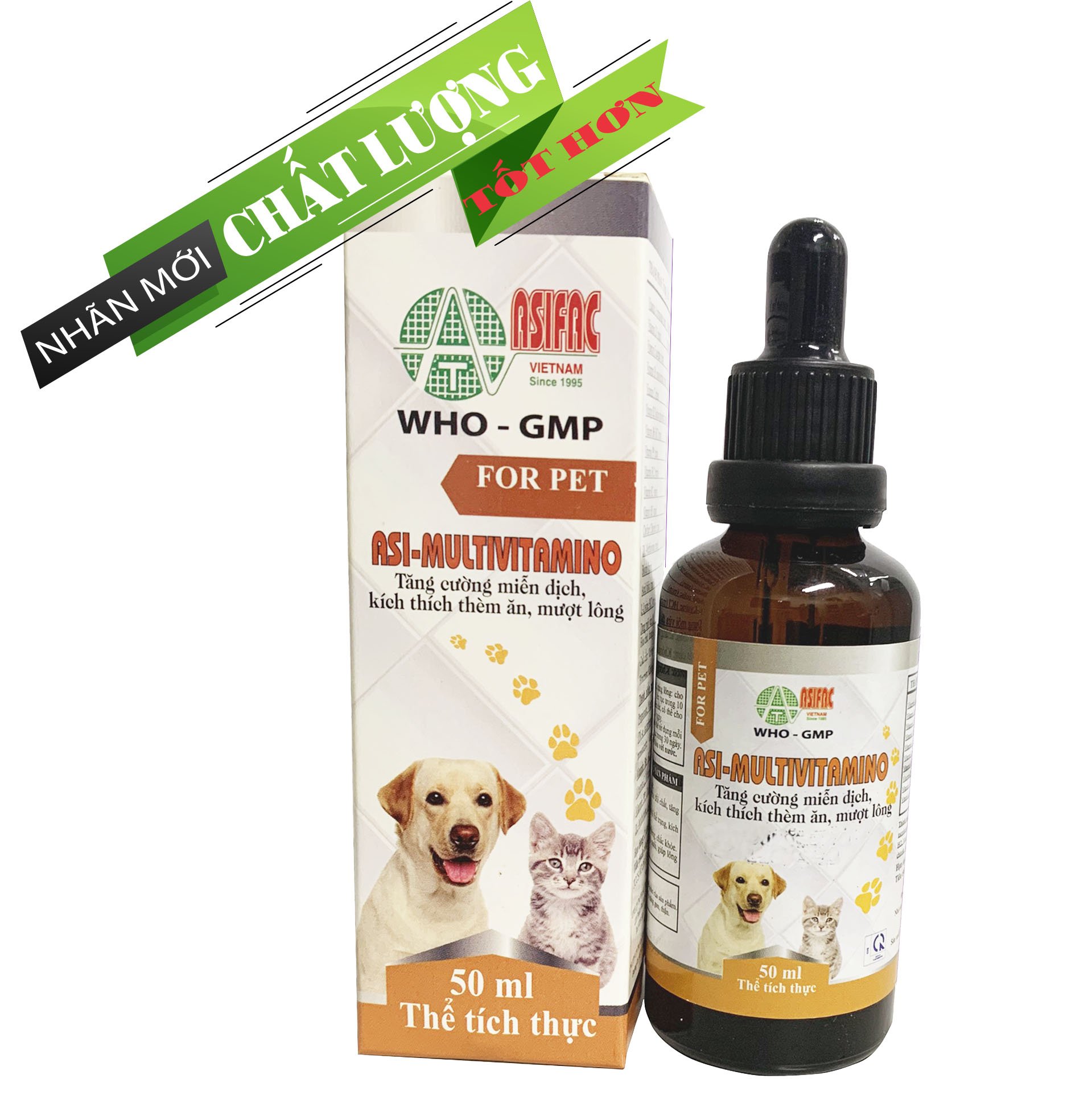 Asi-multivitamino- dung dịch bổ sung vitamin và axit amin thiết yếu cho chó, mèo