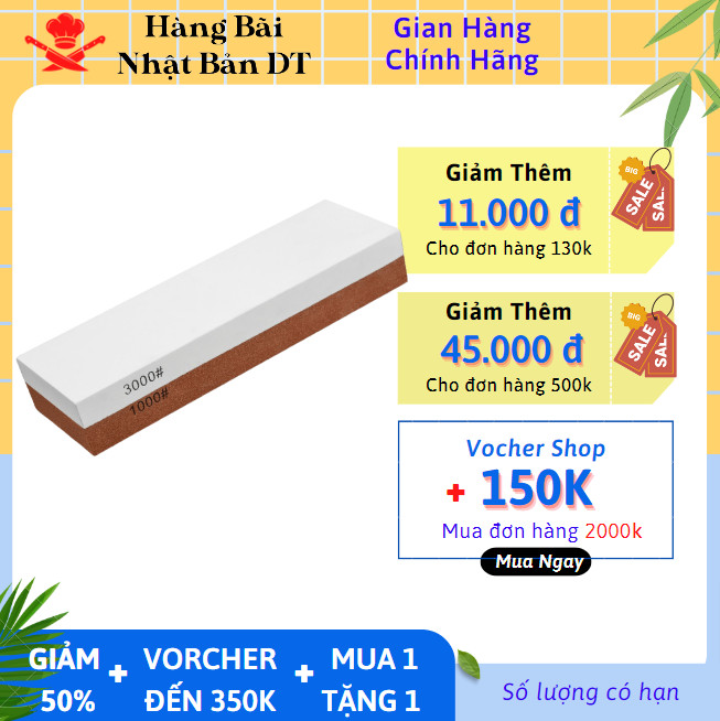 Đá mài dao nhật bản cao cấp đá mài 2 mặt độ mịn 1000-3000 đá mài chuyện dùng mài dao kéo nhà bếp nhật bản