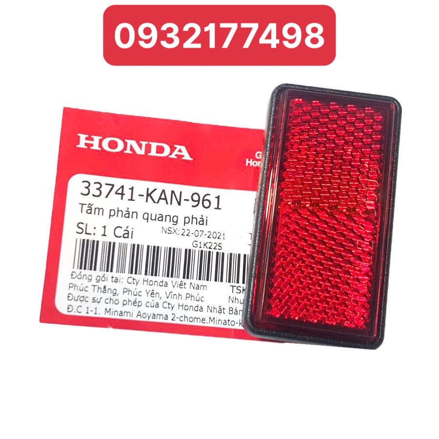 Phản quang/mắt mèo dạ quang dè sau winner zin hãng honda
