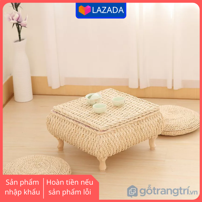 【Hàng Có Sẵn】Nệm cói ngồi bệt giá rẻ GHS-6412