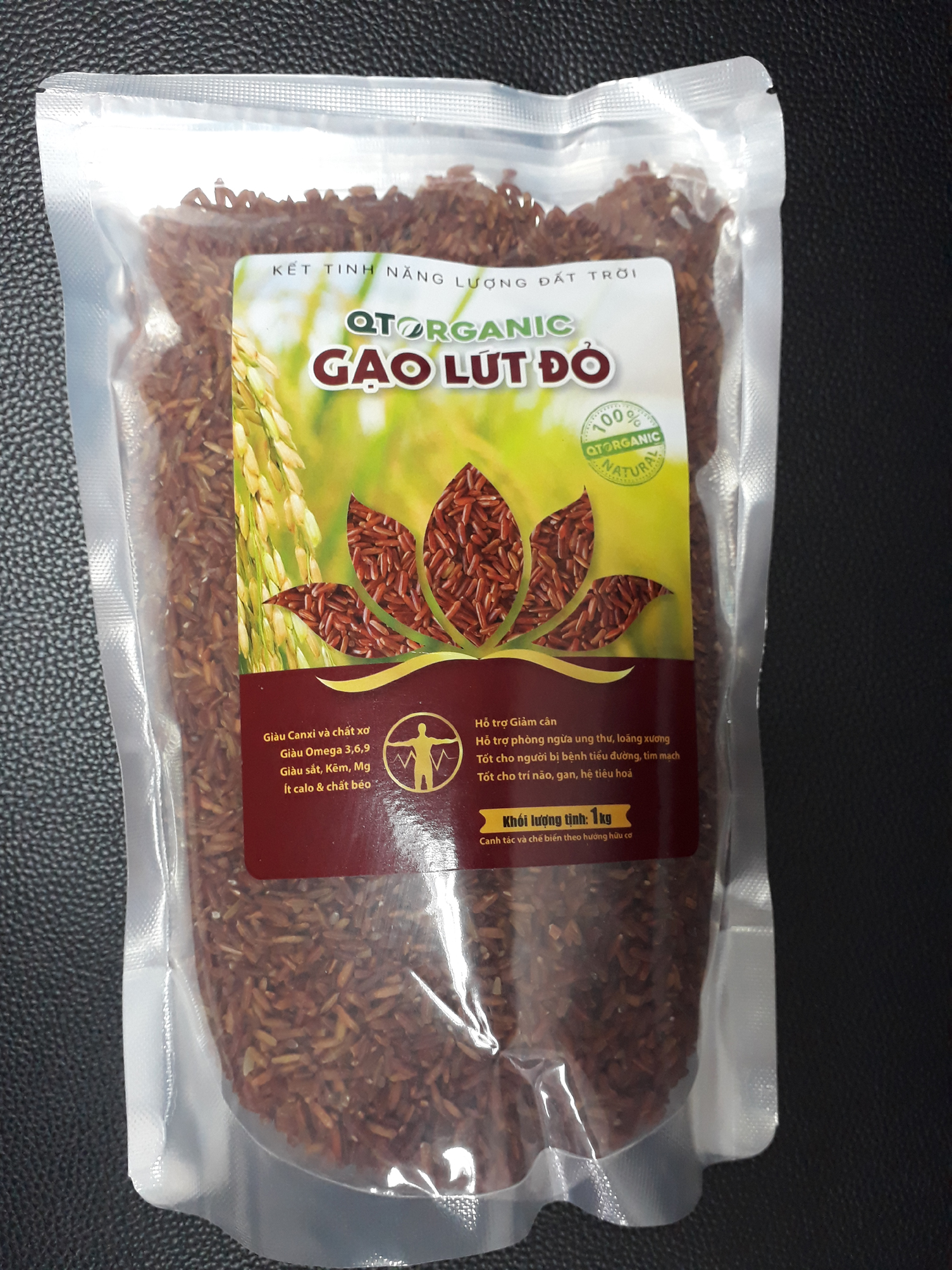 GẠO LỨT ĐỎ HỮU CƠ QUẢNG TRỊ TÚI 1 KG