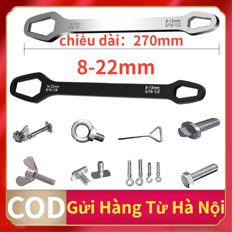 Cờ lê vặn mở đa năng - dụng cụ sửa chữa thay thế tất cả các bộ cờ lê, mỏ lết nhiều size