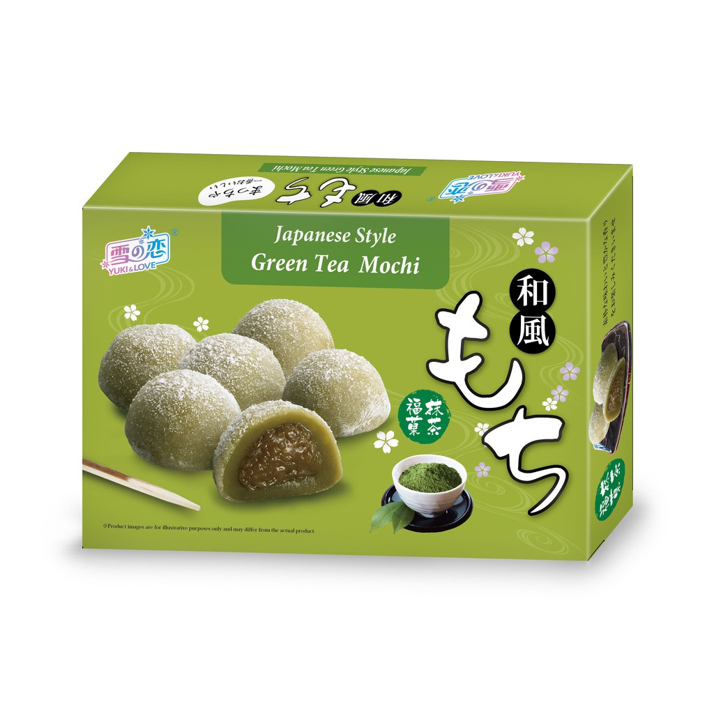 Bánh mochi Yuki & Love nhân trà xanh 210g