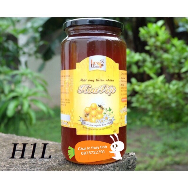 Hũ thuỷ tinh 1 lít nắp kim loại