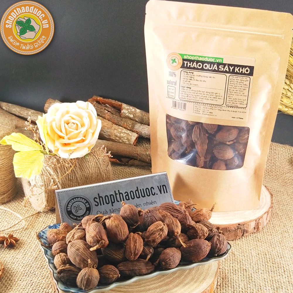 Thảo quả sấy khô Shop Thảo Dược - Thảo quả Tây bắc gói 500g