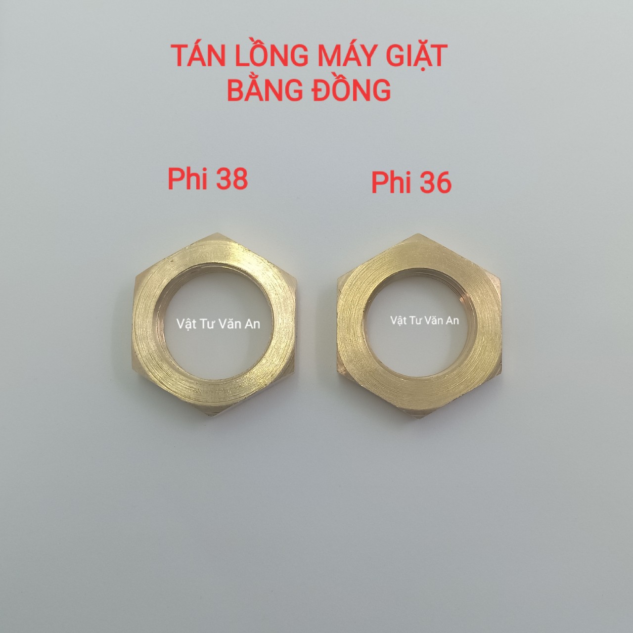 Ốc đầu khẩu máy giặt bằng đồng phi 36, phi 38