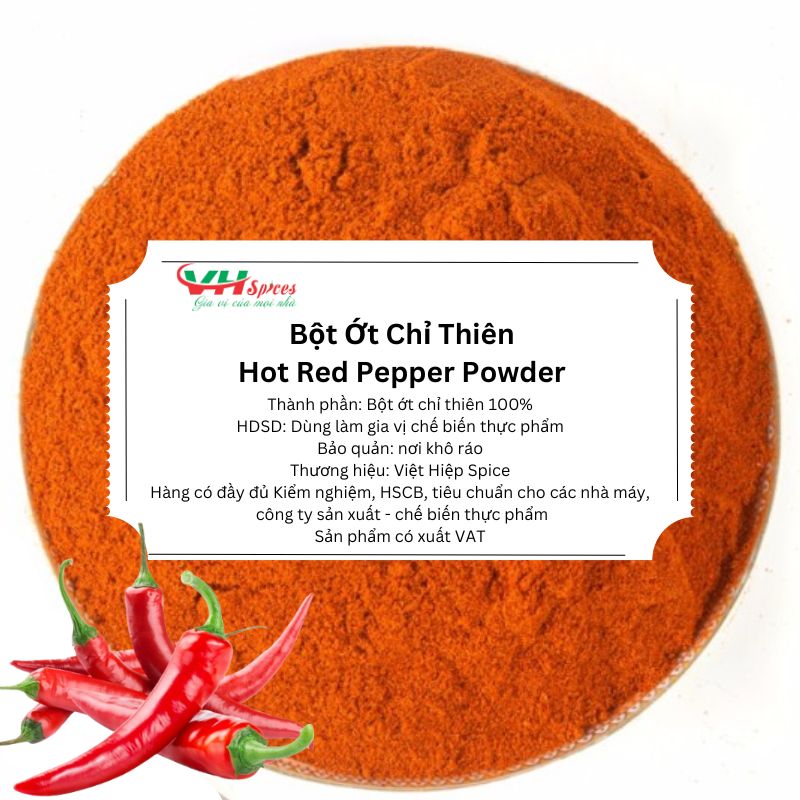 Bột ớt chỉ thiên loại cay túi 1kg việt hiệp