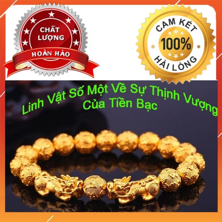 [ Miễn Phí Luận Hạn năm 2020 - 2021 ]Vòng Tay Tỳ Hưu Mạ Vàng - Vòng Tay Trang Sức - Vòng Tay Thời Trang - Eco Fengshui