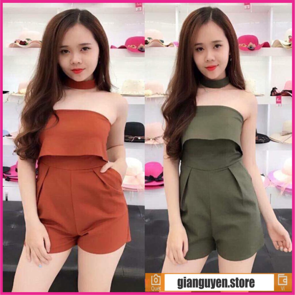 Jum Ngắn Nữ, Set Bộ Jum Nữ Trễ Vai Dễ Thương Hot