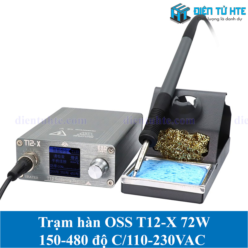 Trạm hàn t12 oss team model t12-x 72w