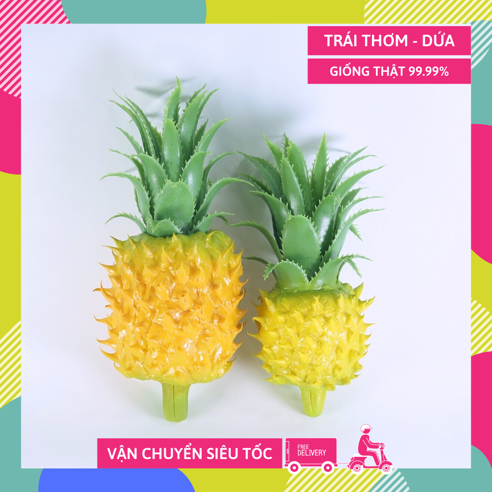 Trái cây giả, trái Thơm Dứa trưng bày nhà bếp, hàng quán, decor đẹp như thật - Loại xịn