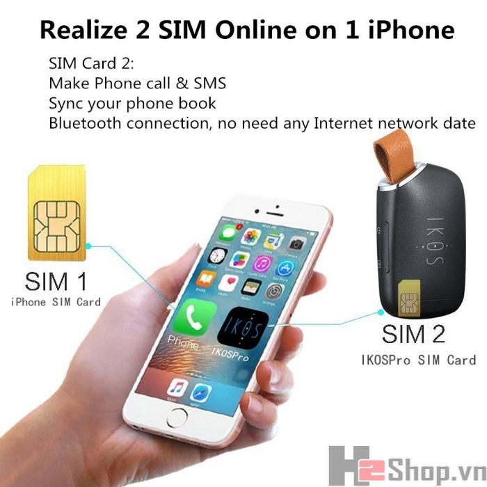 IKOS K1S - HỖ TRỢ IPHONE DÙNG 2 SIM