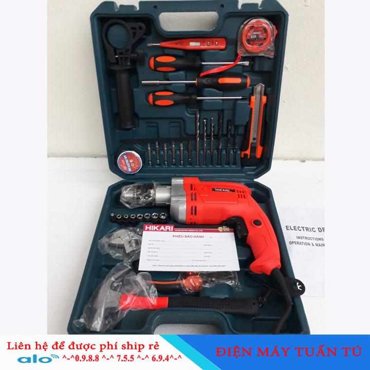 Máy khoan hikari 03-13b và phụ kiện