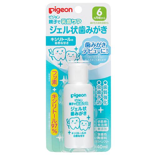 KEM ĐÁNH RĂNG CHO BÉ 6 THÁNG TRỞ LÊN PIGEON VỊ XYLITOL (DẠNG GEL-CHAI 40ML)