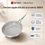 (SALE 8.8)Chảo inox nguyên khối phủ sứ an toàn EL-2865CG