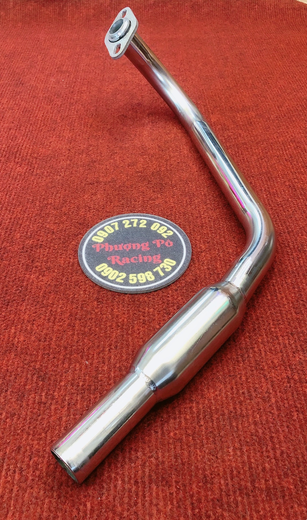 cổ pô inox 304 gắn lon 4road & DranTurismo cho Vario/SHVN/AB 125-150 /Click THÁI [ NHẮN TIN CHỌN XE ]