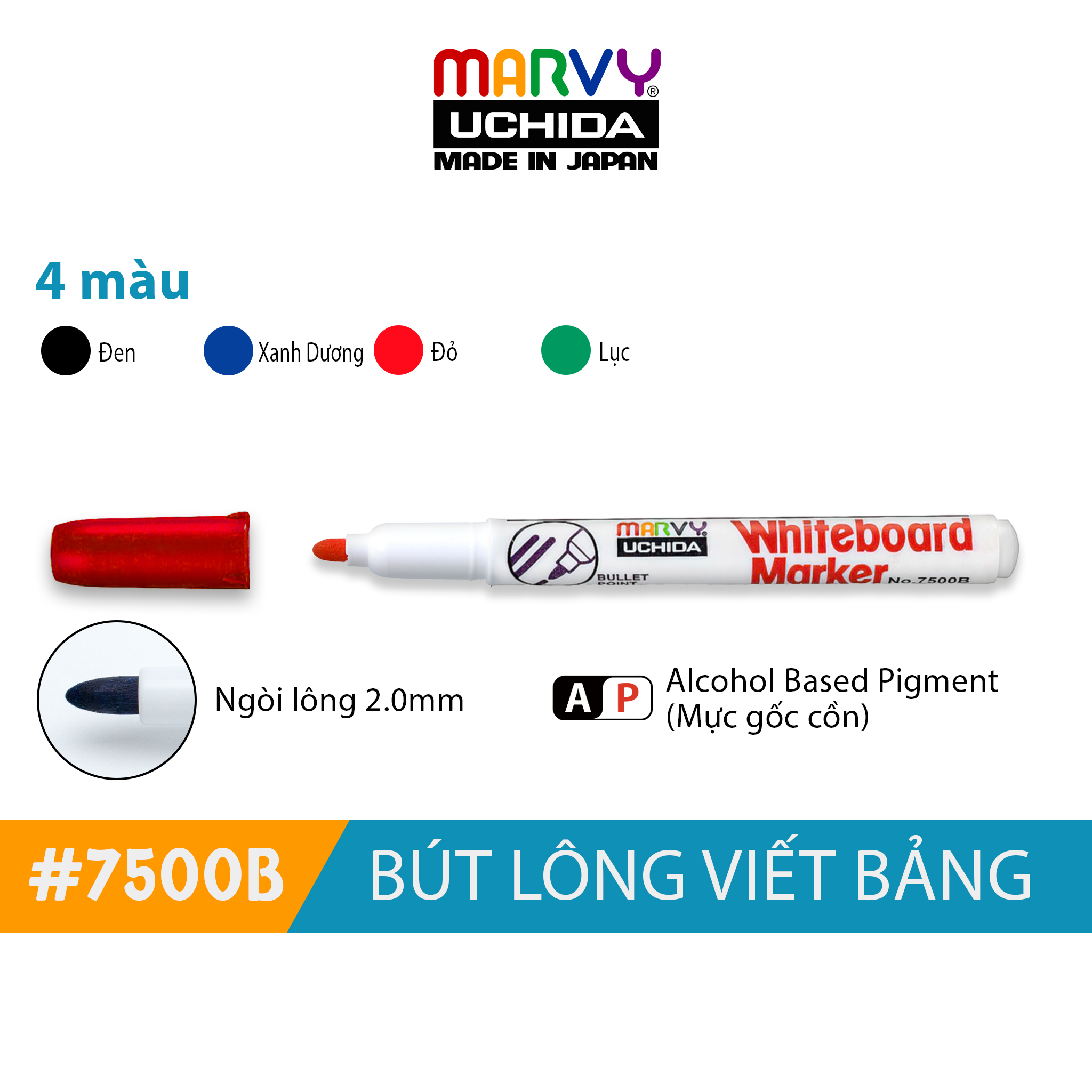 Bút lông viết bảng Marvy 7500B