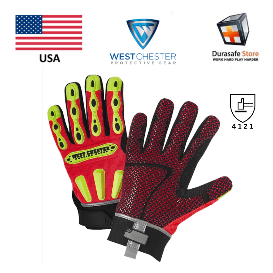 Găng tay WEST CHESTER 86713 R2 Safety Rigger Glove Orange, USA, Size S – 2XL