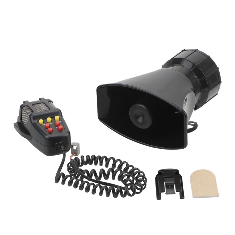 Còi báo động âm thanh 100w 12v 7 âm thanh loa lớn + hệ thống mic