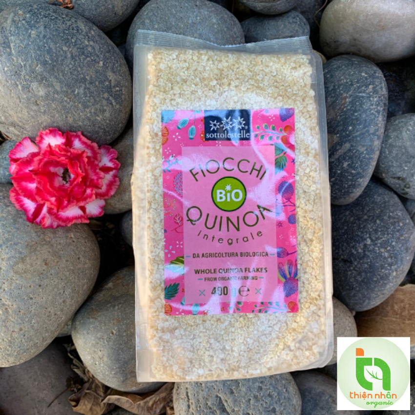 Diêm mạch nguyên cám  hữu cơ cán dẹp Sotto 400g