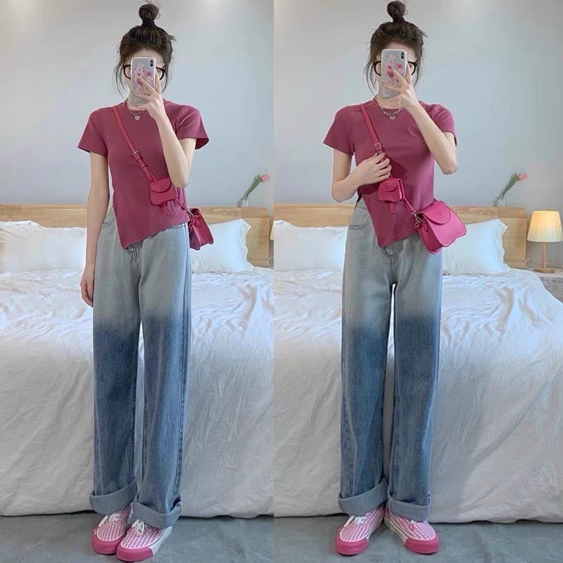 Quần jean nữ stbg002 xanh 2 màu thời trang nữ tính