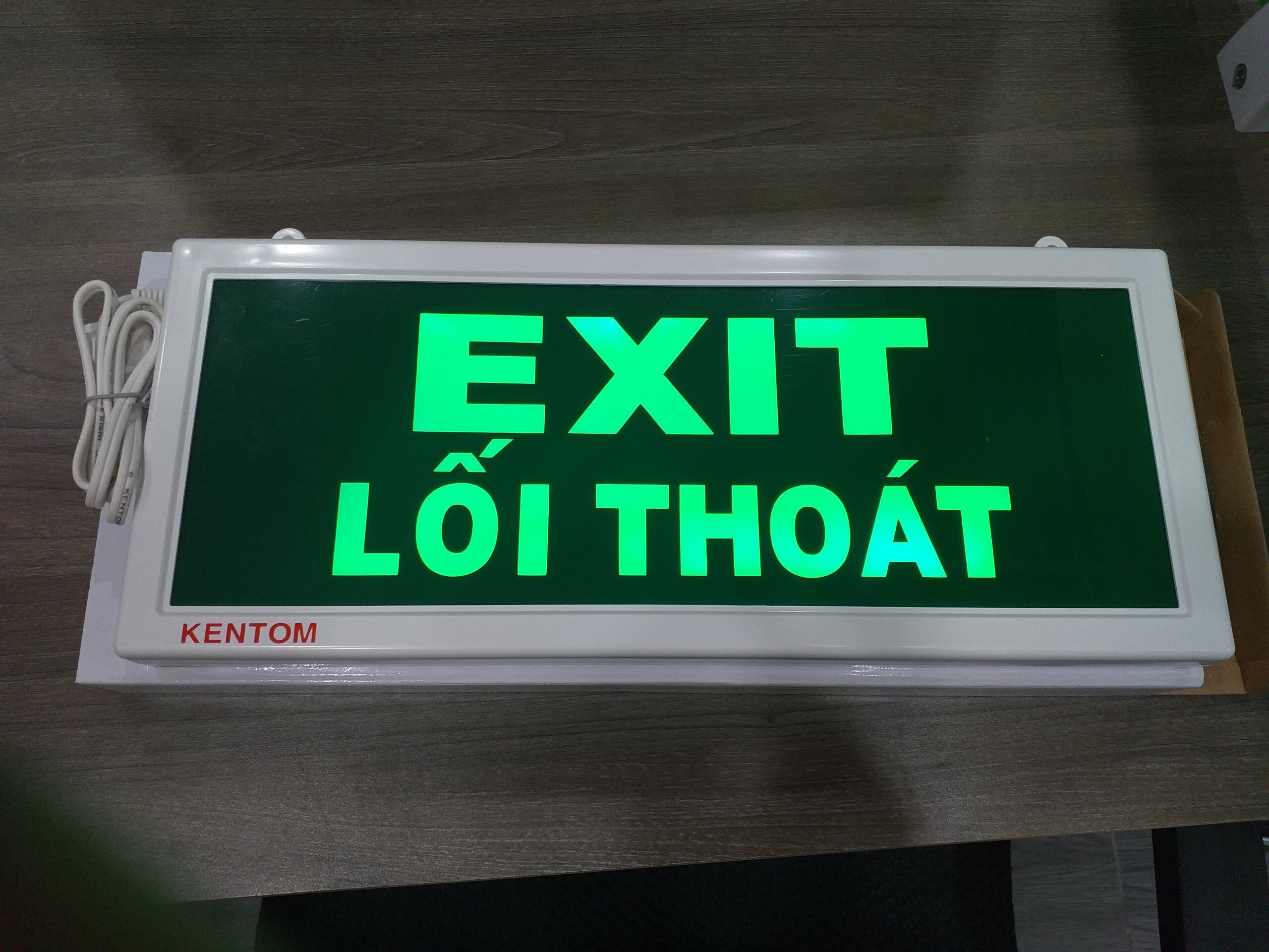 Đèn exit thoát hiểm kt 110_ 1 mặt