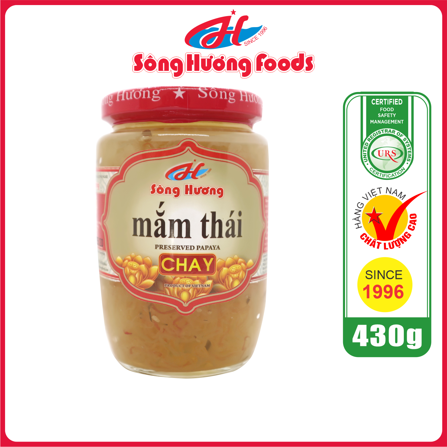 Mắm Thái Chay Sông Hương Foods Hũ 430g - Thực phẩm chay, cung cấp vitamin
