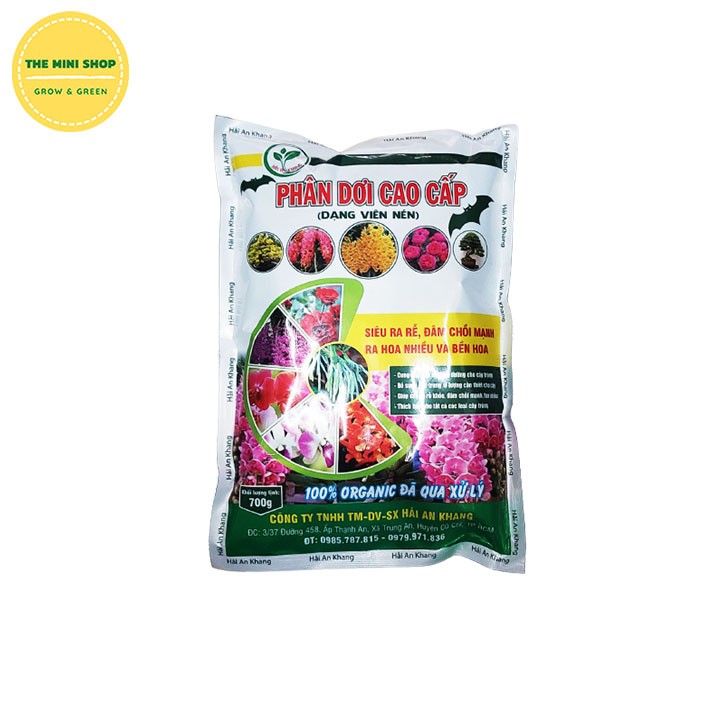 Phân dơi viên nén nguyên chất đã qua xử lý - Siêu ra rễ đâm chồi mạnh 700g
