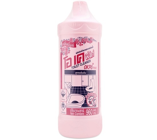 [HCM]Nước Tẩy Rửa Toilet Okay Toilet Cleaner 960ml Thái Lan (chai hồng)